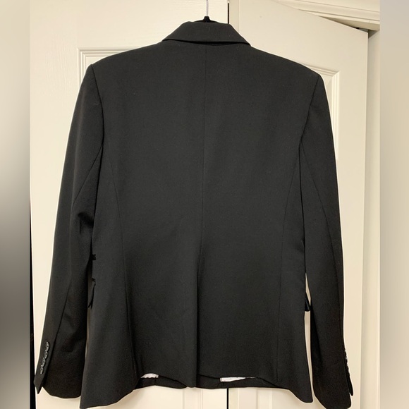 Express Black Tuxedo Suit Jacket Size 12 - Picture 7 of 9